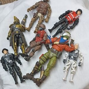 Elite Action Figures Set with Multicolor Gear